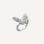Elegant Butterfly Zircon Ring