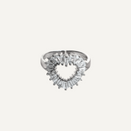 Royal Heart Hollow Ring