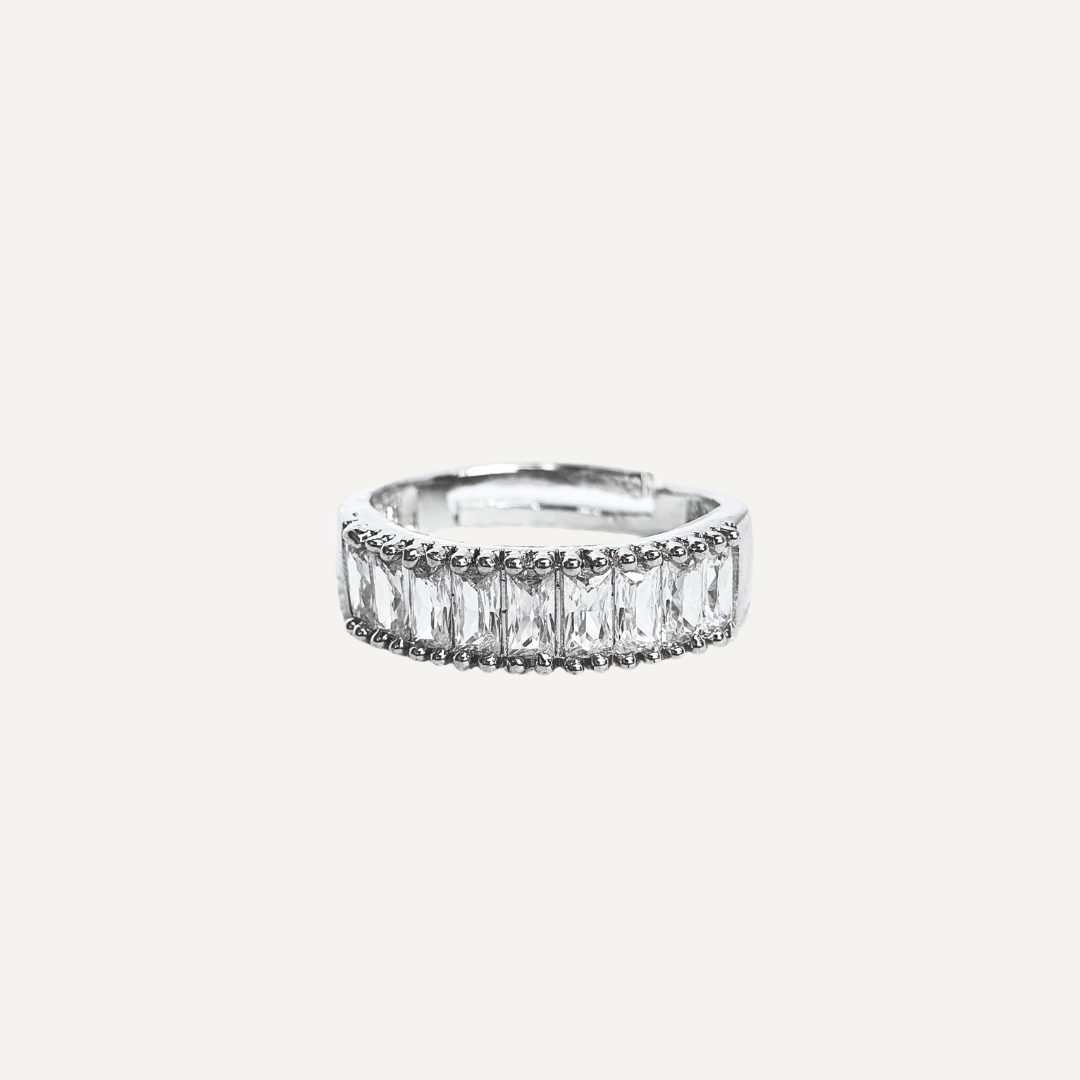 Sleek Spark Zircon Ring