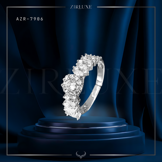 Queen's Embrace Fancy Zircon Ring